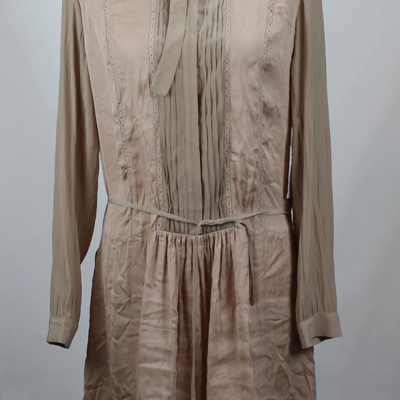 Allsaints Women's Quartet Gloss Dress 8 Dusk Pink - Picture 2 of 9